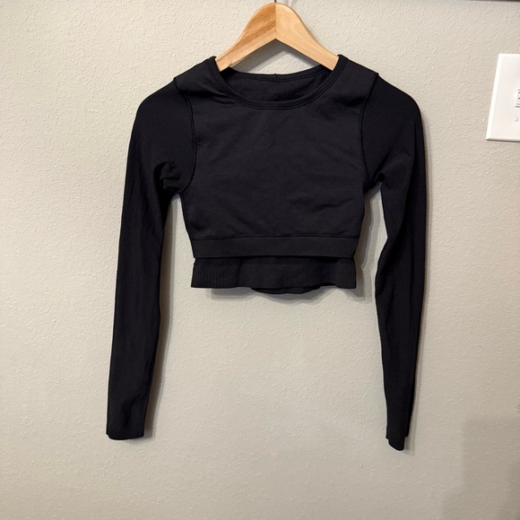 Lululemon Ebb to Street Long Sleeve Black Size 4 - Picture 10 of 16